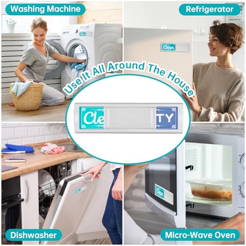PSLER Clean/Dirty Dishwasher Magnet - Green & Blue Slide Indicator