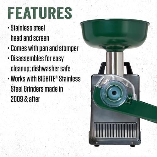 LEM BigBite Juicer Attachment for Grinders - Fresh Juice & Puree Utility