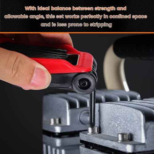 12PCS Tamper Proof Star Key Set, T6 to T40, Folding Security Torx Key Set