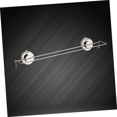 HOLIDYOYO Suction Cup Double Towel Rack Tool Stainless Steel Bathroom Towel Bar Modern Design for Easy Installation No Drilling Required for Bathroom Accessories and Storage