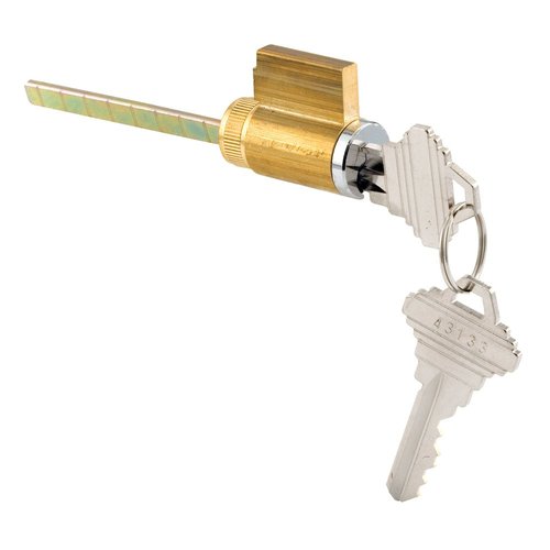 Prime-Line E 2104 1-7/8 In. Brass Housing with Chrome Plated Face, Cylinder Lock (Single Pack)