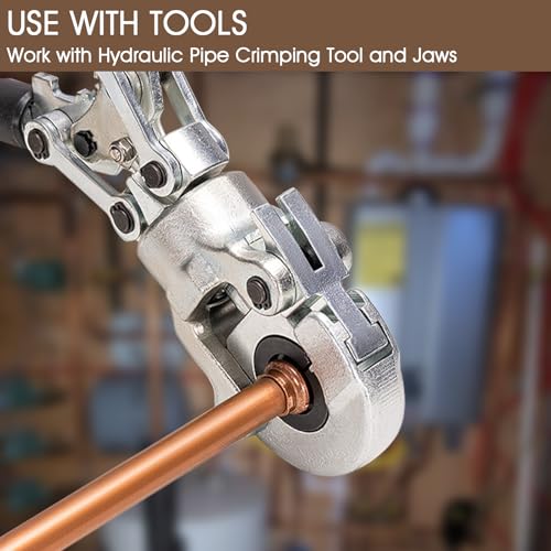 1/2 Inch Copper Press Fittings Kit with Coupling, 90° Elbow & Tee - Zero Lead, CUPC & IAPMO Certified, DIY Plumbing Repair