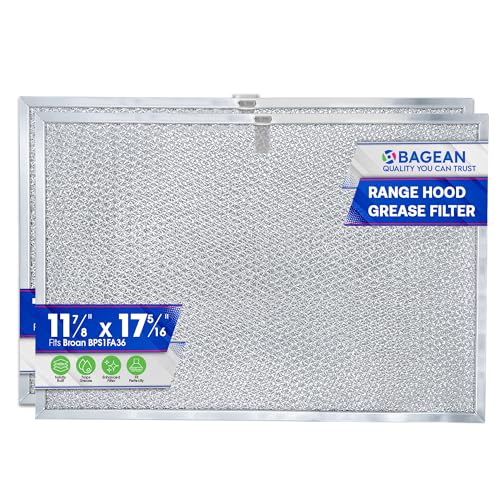 Bagean 2-Pack 11.81 x 17.32 in Allure Range Hood Filter BPS1FA36 Replacement