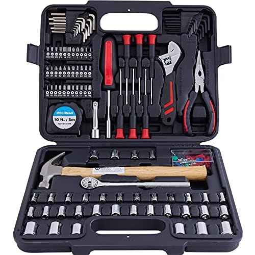 149 Piece Tool Kit, General Home/Auto Repair Tool Set with Toolbox Storage Case for Homeowner, Apartment, Office, Mechanic, Men, Car, and as A Gift