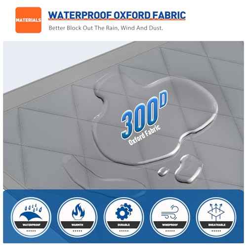MAGZO Magnetic Thermal Insulated Door Curtain Fits Door Size 42" x 80", Oxford Cloth Strong Magnets Winter Entrance Insulation, Thicken Cotton Weatherproof Doorway Cover, Gray