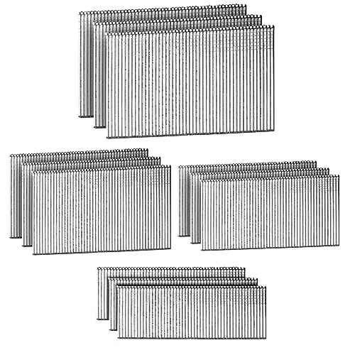 Straight Finish Nails, 16 Gauge, 1200-Pack (1-1/2", 1-3/4", 2", 2-1/2", 300 Per Size), Galvanized, Assorted Size Project Pack