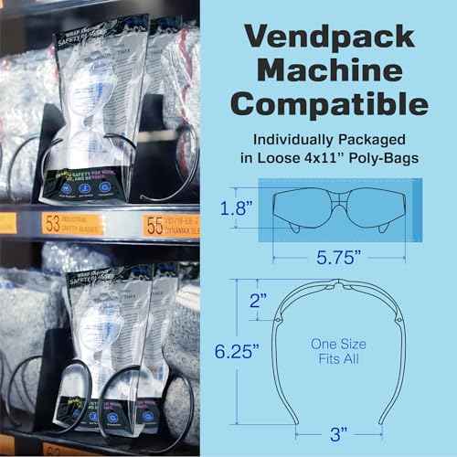 Raxwell Clear Safety Glasses, ANSI Z87.1, Wraparound, Anti-Scratch, Impact-Resistant, Eye Protection for Work & DIY