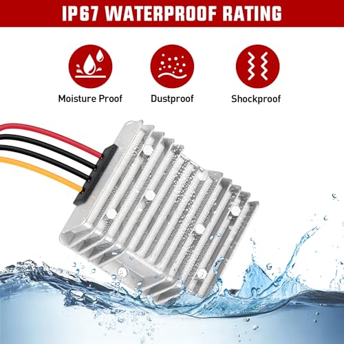 Nilight 24V to 12V DC-DC Step Down Converter 240W 20A Waterproof