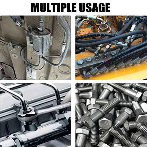 Flare Nut Wrench, 8mmx10mm Metric Double Open End, High Carbon Steel and Chrome Plating, for Household Maintenance and General Repairs