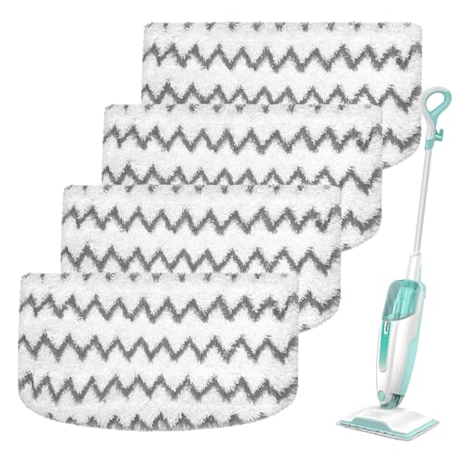 Heavy-Duty Shark Steam Mop Replacement Pads – S1000/S1001C Series, 4-Pack Microfiber Washable Pads
