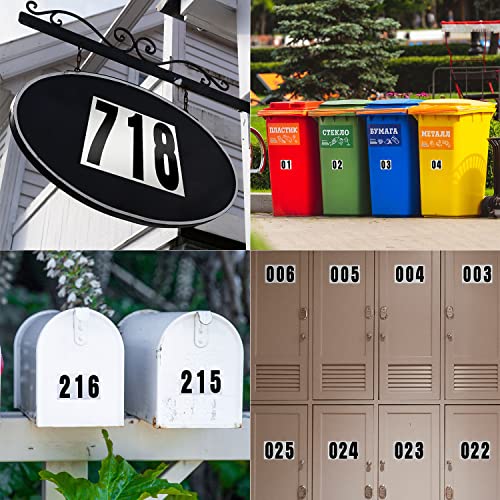 SUREFORU 1 Pack (60) Reflective House & Mailbox Numbers - Waterproof Adhesive Stickers for Home, Door, Car, Business Signage