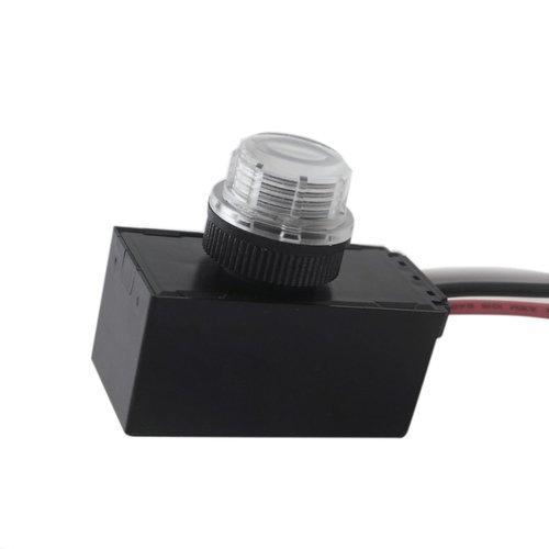 Proshopping DC 12V Photocell Switch, Auto On/Off Light Photoelectric Switch for Outdoor, Dusk to Dawn Photo Control Sensor, Hard-Wired Post Eye Light Control, Auto Day Night Sensor (12V DC, 6A)