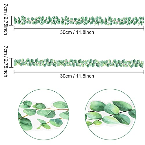 59ft Eucalyptus Border Bulletin Board Classroom Boho Bulletin Wall Decor Trim Border Decor Wall Decals Tropical Leaves Greenery Decoration Green