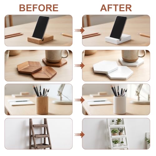 Anirun White Touch-Up Paint Pen for Wood & Furniture, 6.35 Oz, Indoor & Outdoor