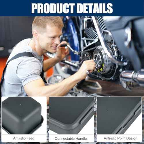 ¡¼LARGE SIZE¡½¡¼68PCS¡½Tool Box Organizer Tray Divider, ¡¼5 Size¡½Toolbox Desk Drawer Organizer, Organization and Storage Toolbox for Garage Accessories (68pcs-Grey) (68PCS 5Sizes)