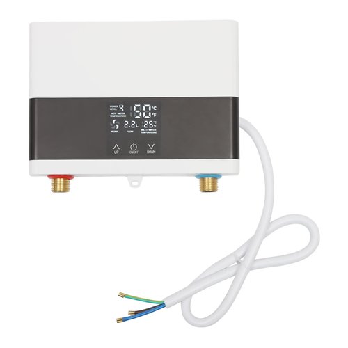 Jiabailie Mini Electric Tankless Water Heater,4000W 110V Constant Temperature Instant Hot Water Heater w/Remote Control Touch Display Screen Hot Water Heater for Home Kitchen bathrooms hotels 86-131℉