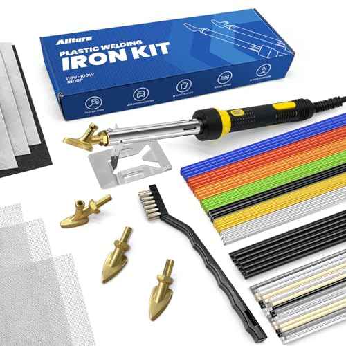 Allturn 110V-100W Plastic Welder, Plastic Welding Repair Iron Kit for Car Bumper Dashboard Kayak Canoe Tank Repairs.