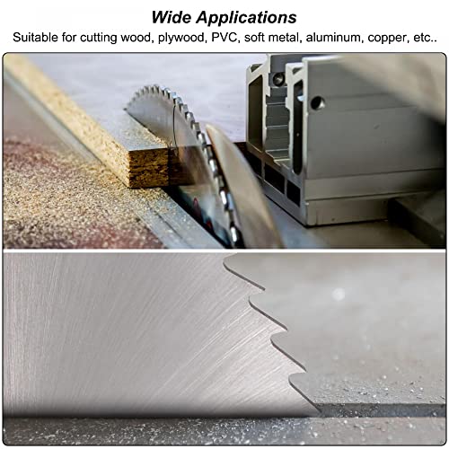 uxcell Circular Saw Blade, 63mm (2-1/2") Dia 1mm Thick 72 Tooth, 6542 High Speed Steel (HSS) Milling Cutter with 16mm Arbor for Wood PVC Aluminum Cutting