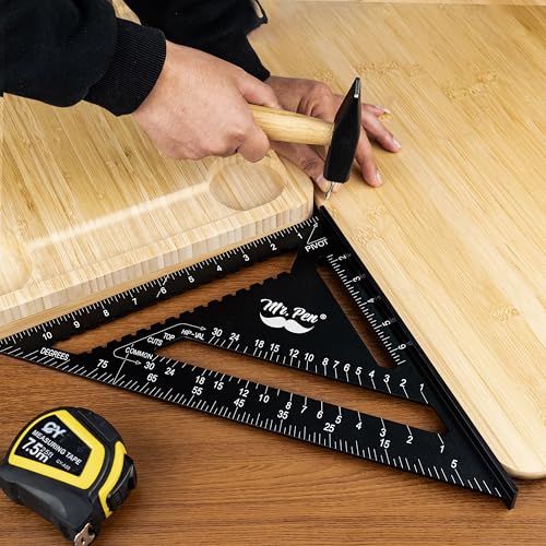Mr. Pen 12-Inch Aluminum Rafter Square for Roofing & Woodworking