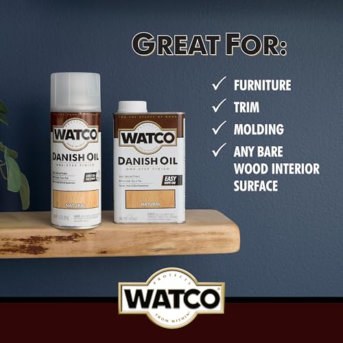 Watco Natural Oil Finish - 1 Pint, One-Step Wood Protection & Enhancement