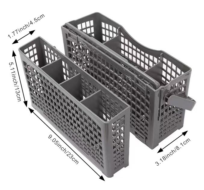 Ying-ti Dishwasher Silverware Basket | Split/Foldable Utensil Tray for Most Dishwashers