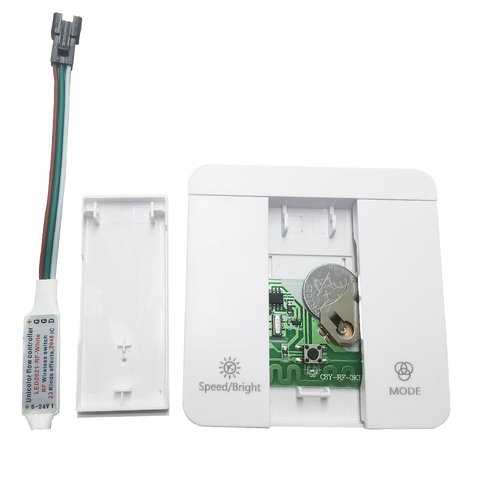 DC5-24V WS2811 Running Water Flowing LED Light Strip Controller Panel Reflux Pixel 3Key RF Button Switch Controler