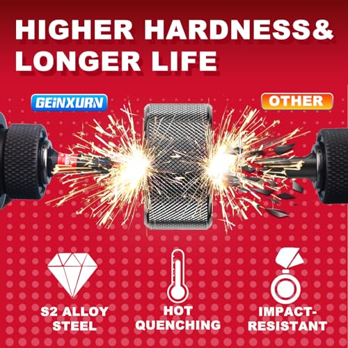 10Pieces 2 In. T15 Impact Tough Magnetic Screwdriver Bit Set, #15 Torx Head Power Bits, S2 Alloy Steel Star Bits with Storage M-Box