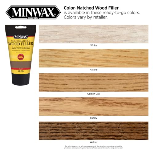 Minwax Color-Matched Wood Filler 6 oz Golden Oak - Professional Wood Repair