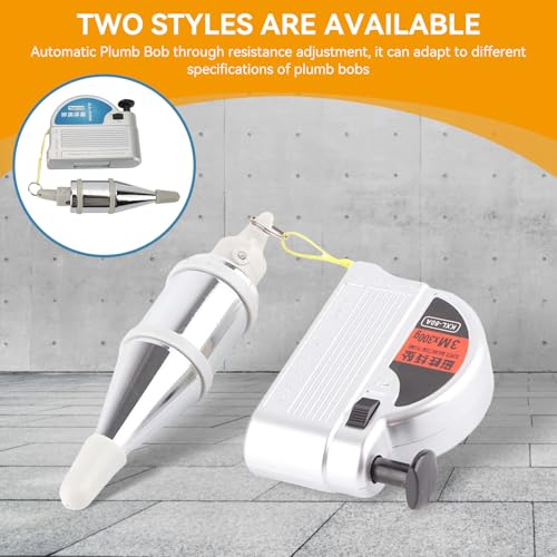 Magnetic Plumb Bob with String, Reel Retractable Line Tool, 8m/ 26ft