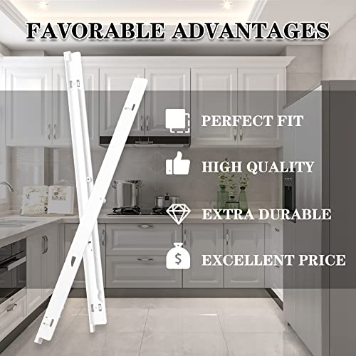 FETIONS Refrigerator Pan Hangers Left & Right Set - 240530601/701 Replacement