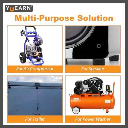 10PCS 192310GS Air Compressor Rubber Feet, Anti Vibration Isolator Mount for Coleman Powermate, Sanborn 094-0026, E106661, Generators & Pressure Washers