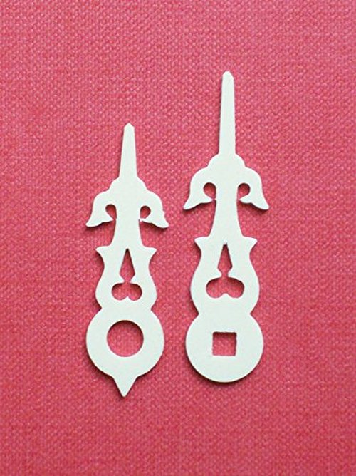 White Cuckoo Clock Hands with a Square Hole 36mm(1 1/2")