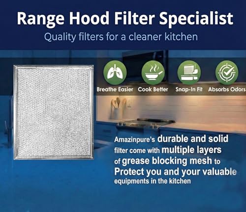 Range Hood Filter 10.5 x 8.75 in for Nutone RL6100 Series - 97006931