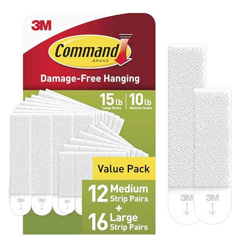 Command Assorted Picture Hanging Strips 28 Pairs - 1 Pack, Damage-Free Wall Mounts