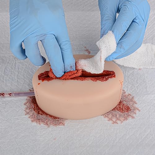 Bleeding Control Wound Packing Trainer Kit with Carrying Bag – Emergency Hemorrhage Simulation