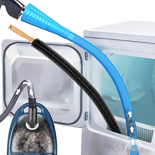 Sealegend Dryer Vent Cleaner Kit, Blue - 2.6ft Vacuum Attachment & Lint Brush