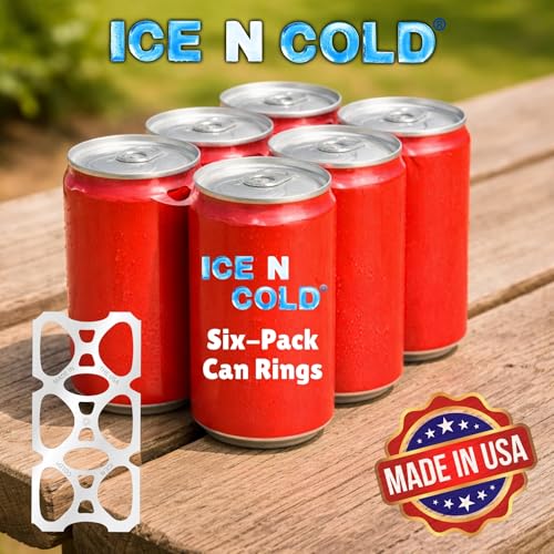 6-Pack Rings (1000ct Roll) Universal Fit for 12oz Beer/Soda Cans | Ice N Cold