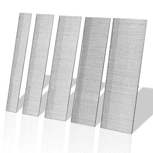 18 Gauge Brad Nails, 1500PCS Galvanized Nail Gun Nails for Pneumatic, Electric Brad Nail Gun, 5 Sizes (2inch,1-1/2 inch,1-1/4 inch,1 inch,3/4 inch) 18 GA Brad Nails