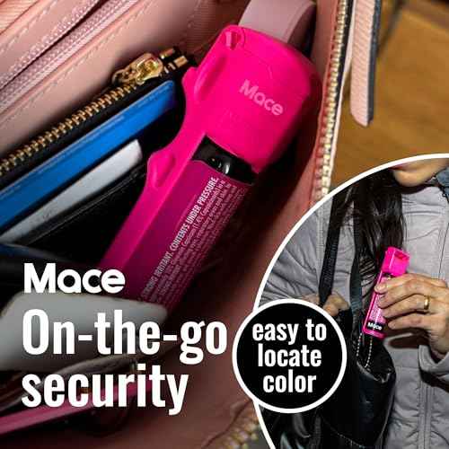 Mace Pepper Spray - Pocket & Personal Models, Max Strength 10% OC Formula, Long Lasting UV Dye, Safety Lock, Self Defense Pepper Spray for Women & Men