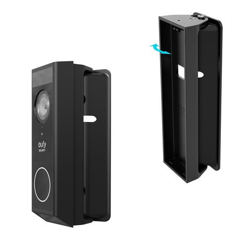 VOMENC Adjustable 0 to 35 Degree Doorbell Angle Mount Compatible with eufy Security Video Doorbell E340 Camera （Black）