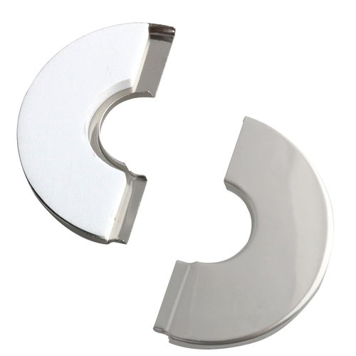 HSCGIN Wall Split Flange 2PCS Stainless Steel Round Escutcheon Plate Floor and Ceiling Plate Cover Split Flange for 28mm Dia Pipe 25 Type Silver