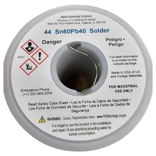 KESTER SOLDER 24-6040-0027 Wire Solder, 0.031"Dia., Pack of (1),32117