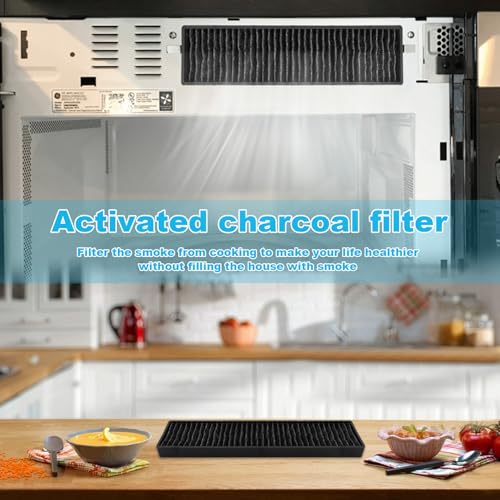 5230W1A003A Microwave Charcoal Filter Replacement for LG/Kenmore (Black, 1pc)