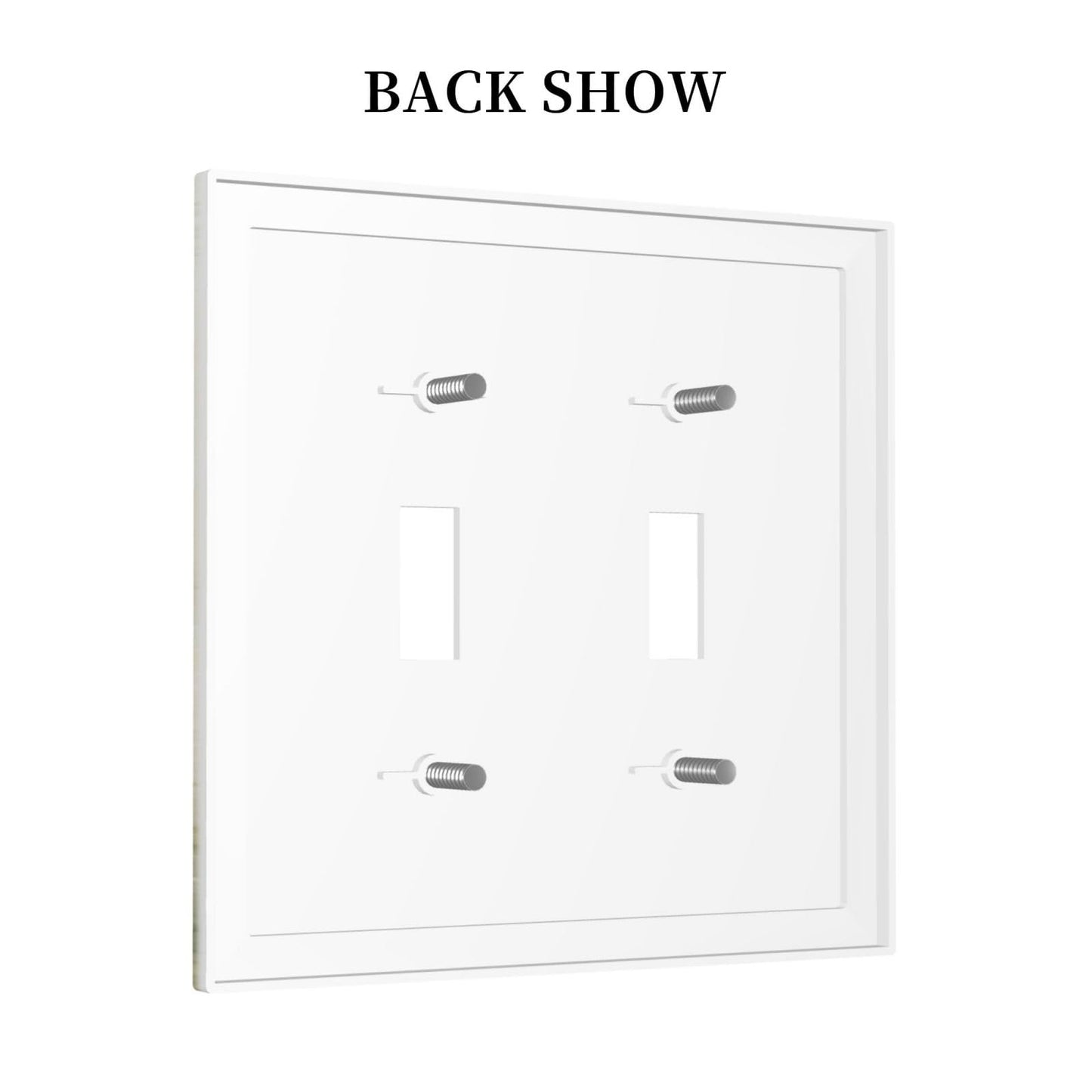 Xuejiaku Decorative Light Switch Cover Beige Butterflies Dandelions Wildflowers 2 Gang Wall Plates Double Toggle Switch Plate Decora Electrical Outlet Cover Faceplates for Bathroom Bedroom Decor