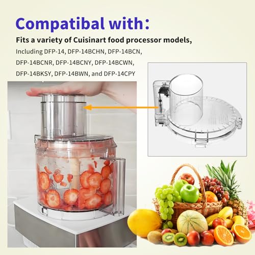 DFP-14NWBCT1 Food Processor Work Bowl Lid for Cuisinart DFP-14 (DLC-005AGTXT1)