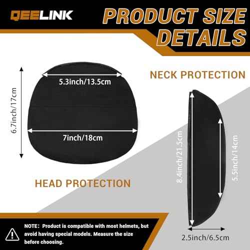 Welding Helmet Extended Cover and Bib Set £¬Split Wrap-Around Design with Press Fit Seal for Full Neck and Head Protection, Welder Hood Accessories