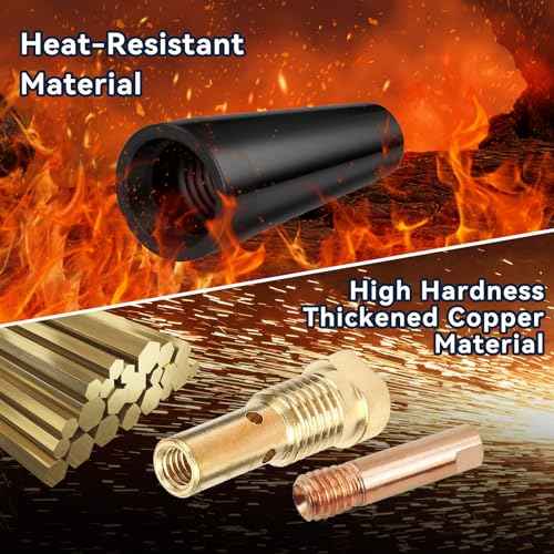 7Pcs Flux Core Gasless Nozzle Tips, 0.035'' /0.9mm Flux Welding Tip Compatible with Century FC90|80GL MIG Welding Gun Kit K3493-1
