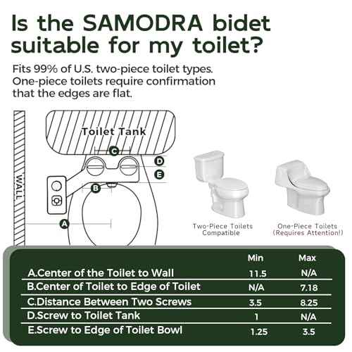 SAMODRA Bidet Attachment, Non-Electric Cold Water Bidet Toilet Seat Attachment with Pressure Controls, Retractable Self-Cleaning Dual Nozzles for Frontal & Rear Wash - Black