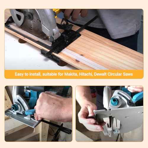 164095-8 Circular Saw Guide Rip Fence Kit Metal Rip Fence Edge Guide Tool Part Fits for Circular Saws 5005BA, 5007NB, 5057KB, 5046DwB, 5621DWA (1pcs)