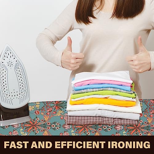 Ca iu s Ironing Board Cover and Pad 15x54 in Red – Elastic Edge, Easy Fit